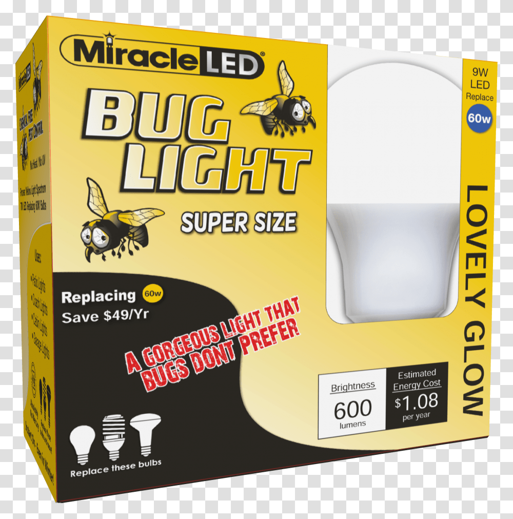 Miracle Led New Lovely Glow Mellow Yellow Led Outdoor Bee, Label, Electronics, Poster Transparent Png