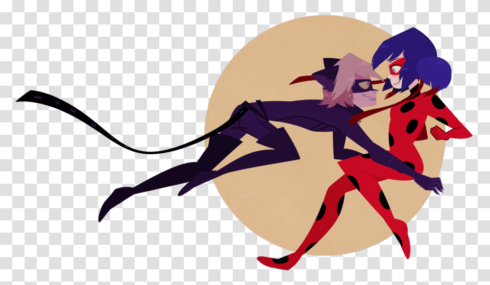 Miraculous Ladybug Images Ladybug And Chat Noir Hd Miraculous Ladybug Fan Art, Dragon, Modern Art, Statue Transparent Png
