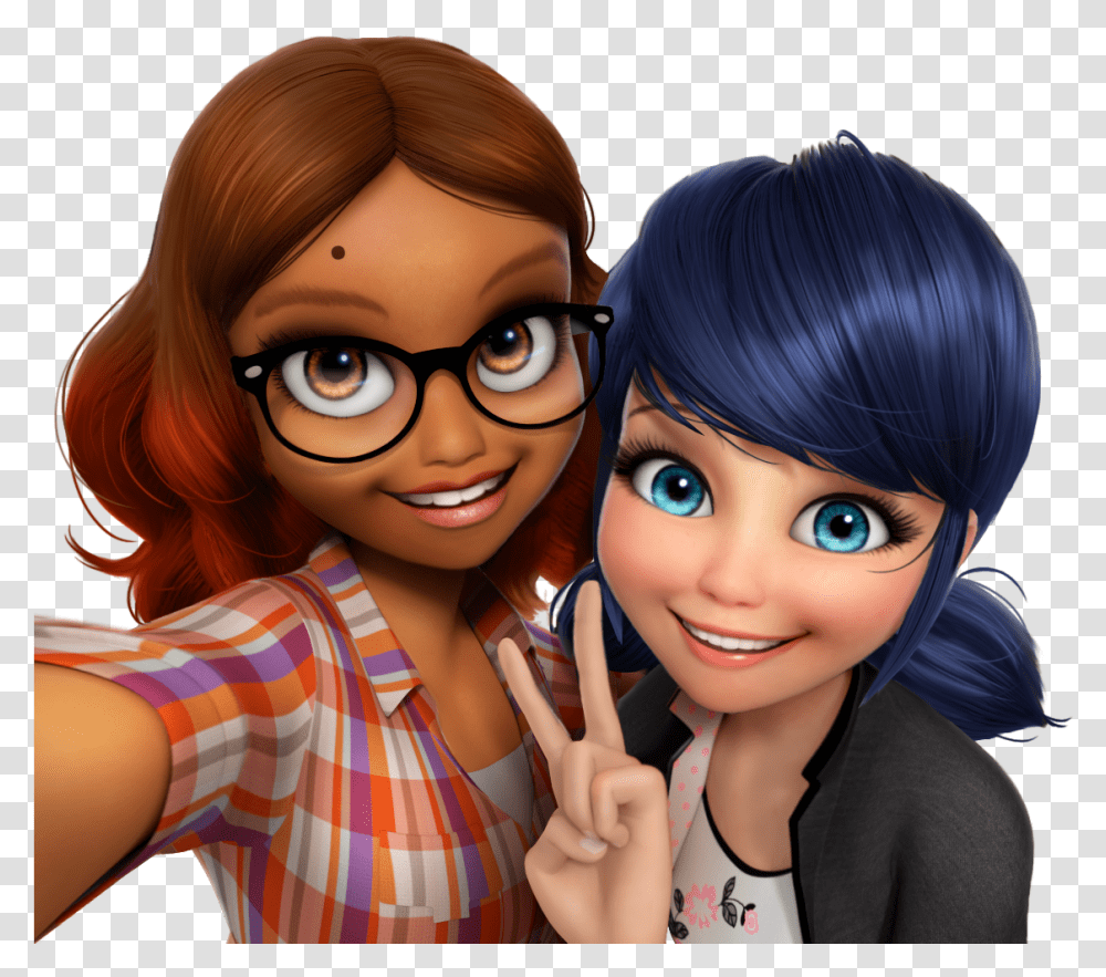 Miraculous Ladybug Marinette Y Alya, Doll, Toy, Person, Human Transparent P...