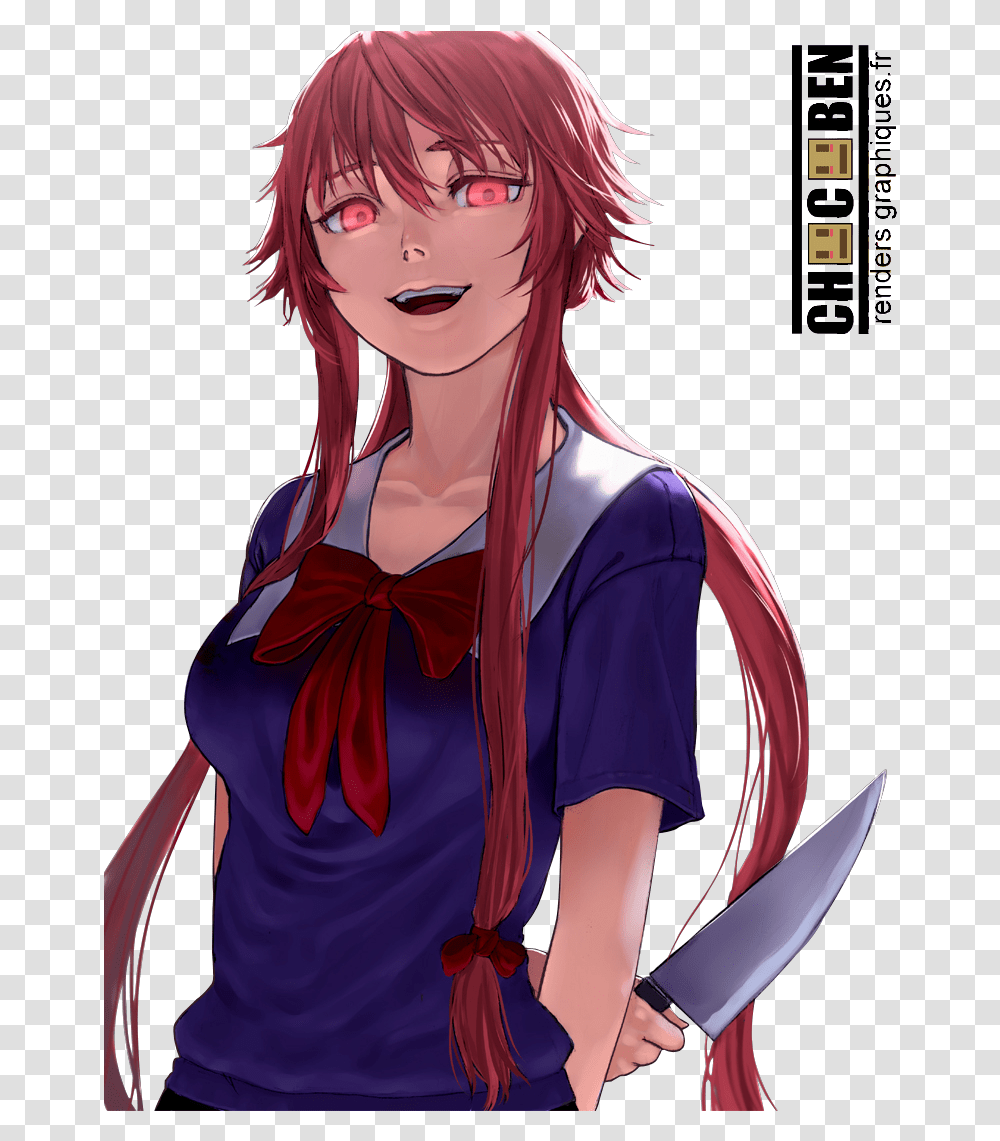 Mirai Nikki Yuno Kill For Kids Mirai Nikki Yuno Fanart, Manga, Comics, Book, Person Transparent Png