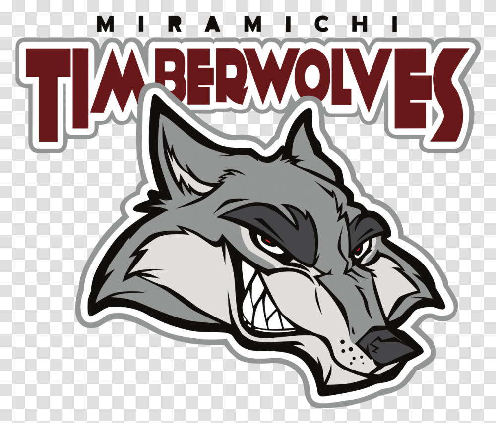 Miramichi Timberwolves, Mammal, Animal, Poster, Advertisement Transparent Png