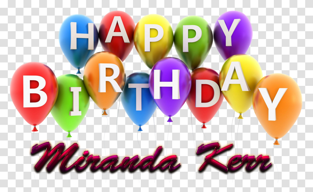 Miranda Kerr Happy Birthday Balloons Name, Crowd Transparent Png
