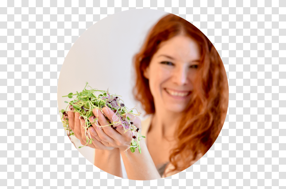Miriam Sommer Owner Of Fresh Sprouts Sannakji, Person, Plant, Female, Flower Transparent Png