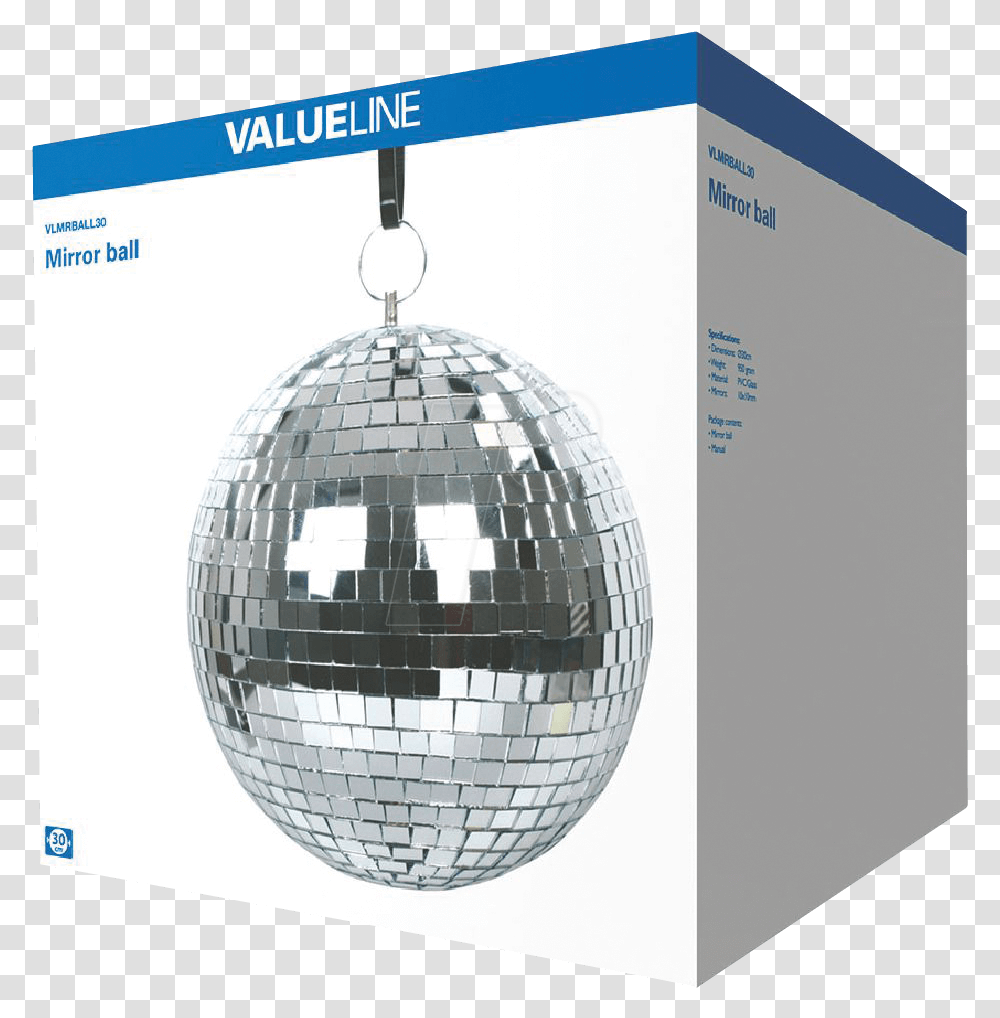 Mirror Ball 30cm Valueline Vlmrball30 Bola De Espejos Gif, Lamp, Sphere, Light, Lampshade Transparent Png