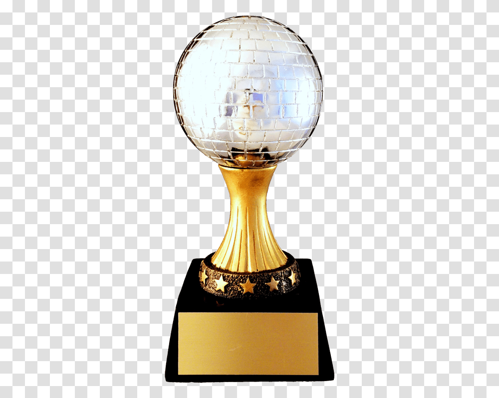Mirror Ball Resin Trophy Gold Mirror Ball Trophy, Lamp, Glass, Crystal, Golf Ball Transparent Png