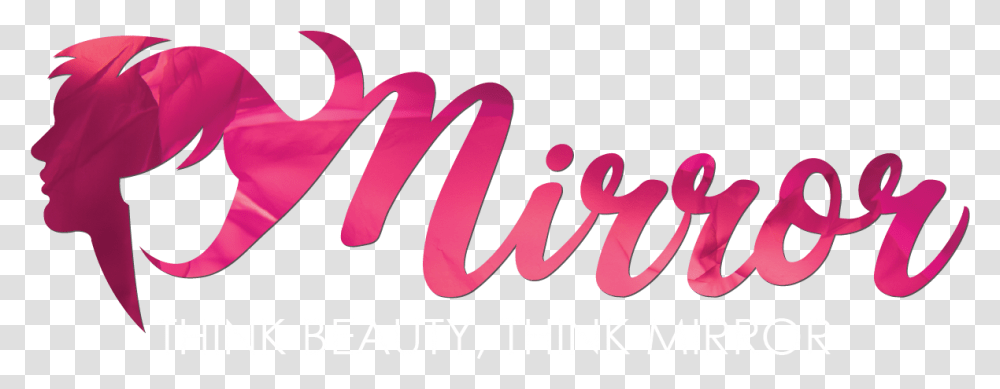 Mirror Best Beauty Salon In Ujjain Mirror Beauty Parlour Logo, Text, Alphabet, Calligraphy, Handwriting Transparent Png