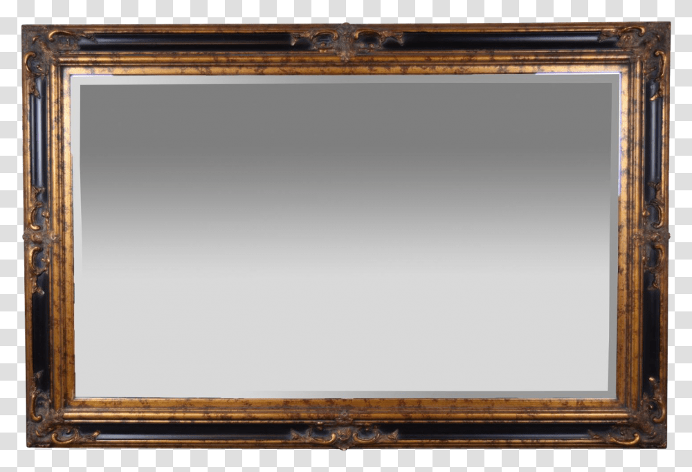 Mirror Clipart Wooden Frame, Furniture, Screen, Electronics, Table Transparent Png