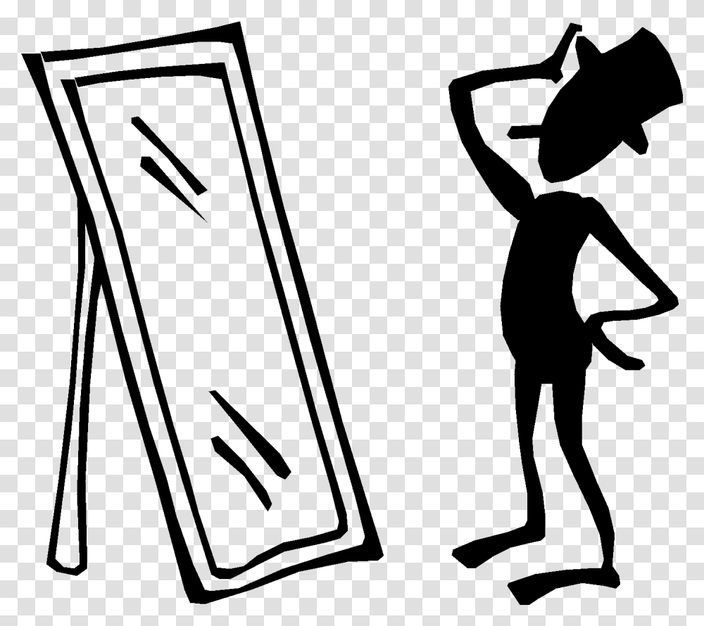 Mirror, Person, Silhouette Transparent Png