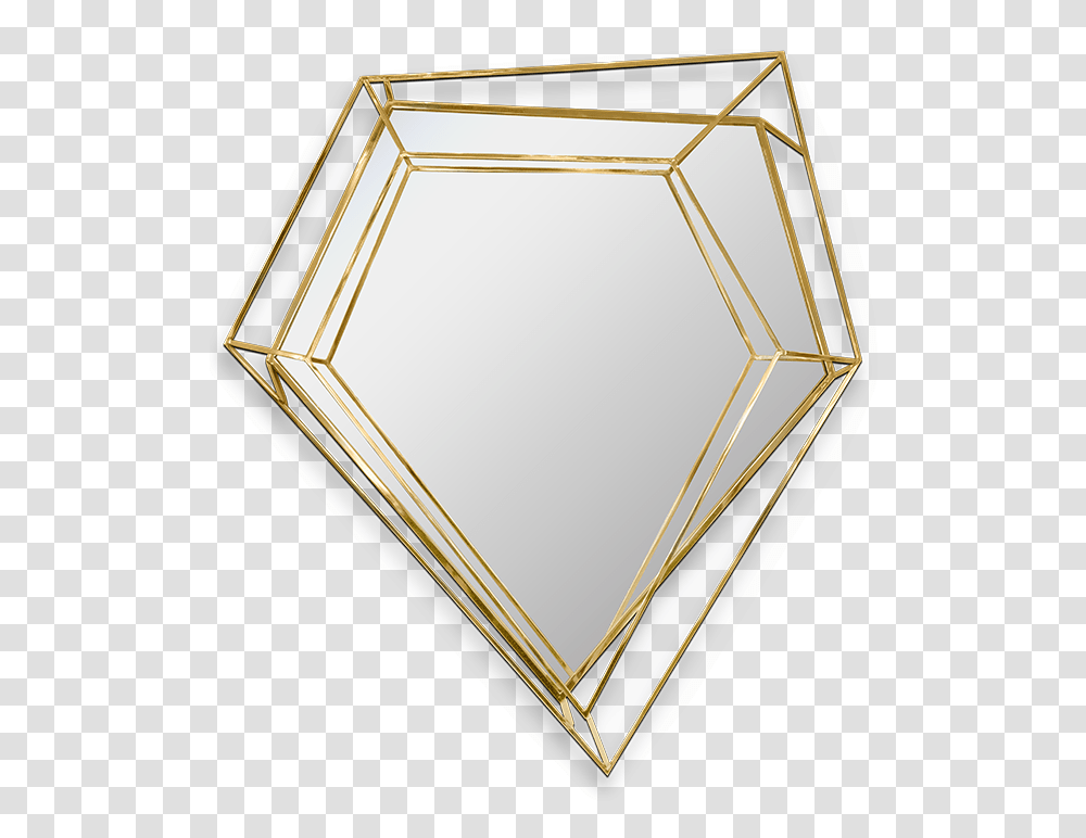 Mirror, Lamp, Glass, Gold Transparent Png