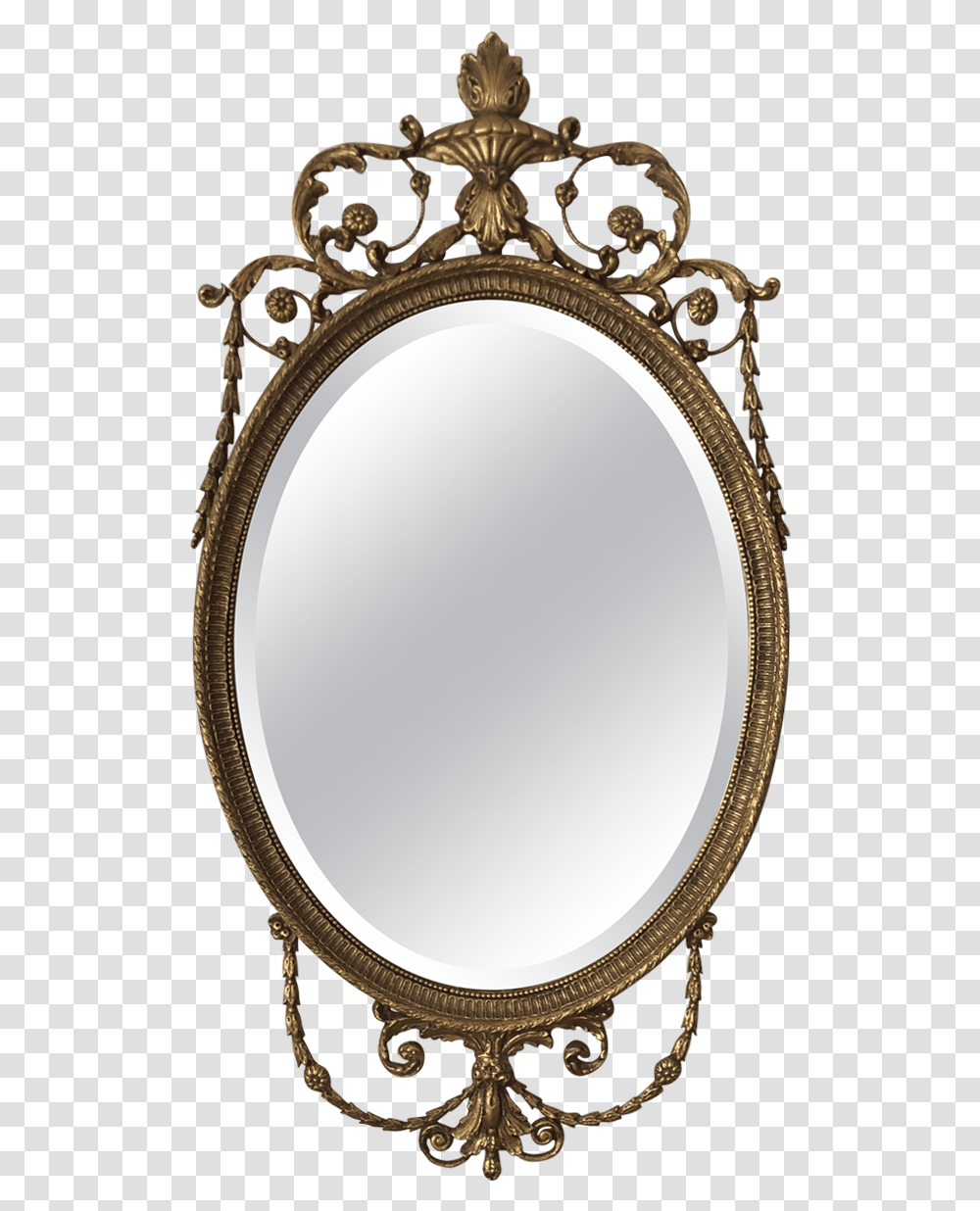 Mirror Mirror Antique, Oval Transparent Png