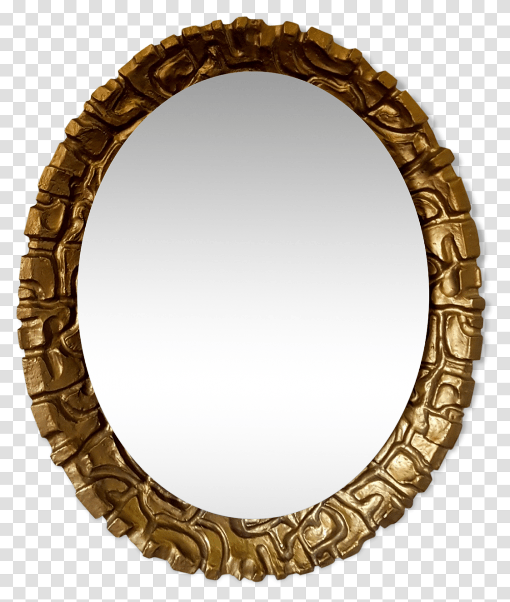 Mirror With Resin Gold Outline 1960s Mirror Outline, Bracelet, Jewelry, Accessories, Accessory Transparent Png