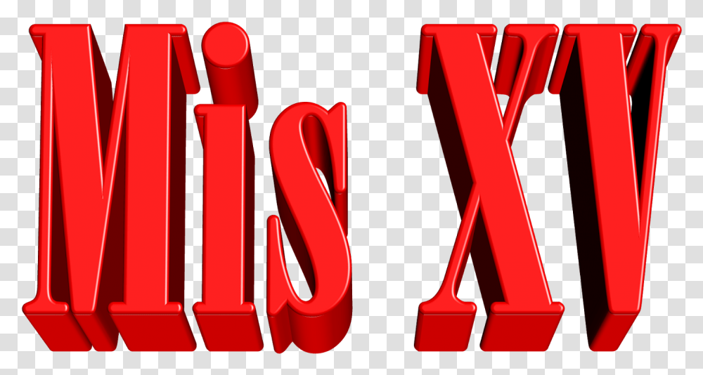 Mis Xv Color Rojo, Alphabet, Word Transparent Png