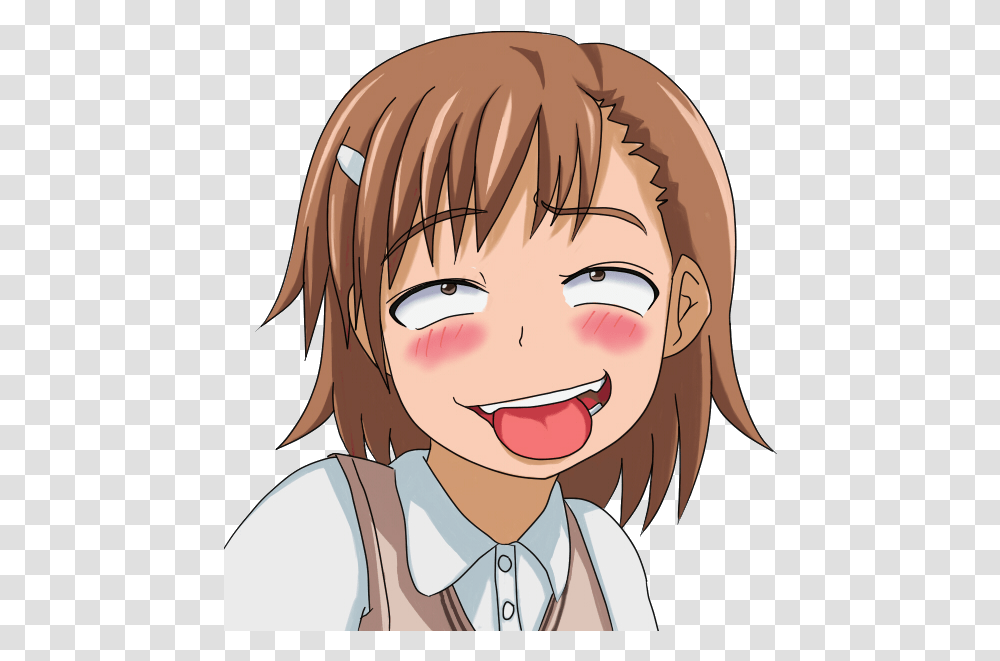 Misaka Mikoto, Face, Comics, Book, Manga Transparent Png