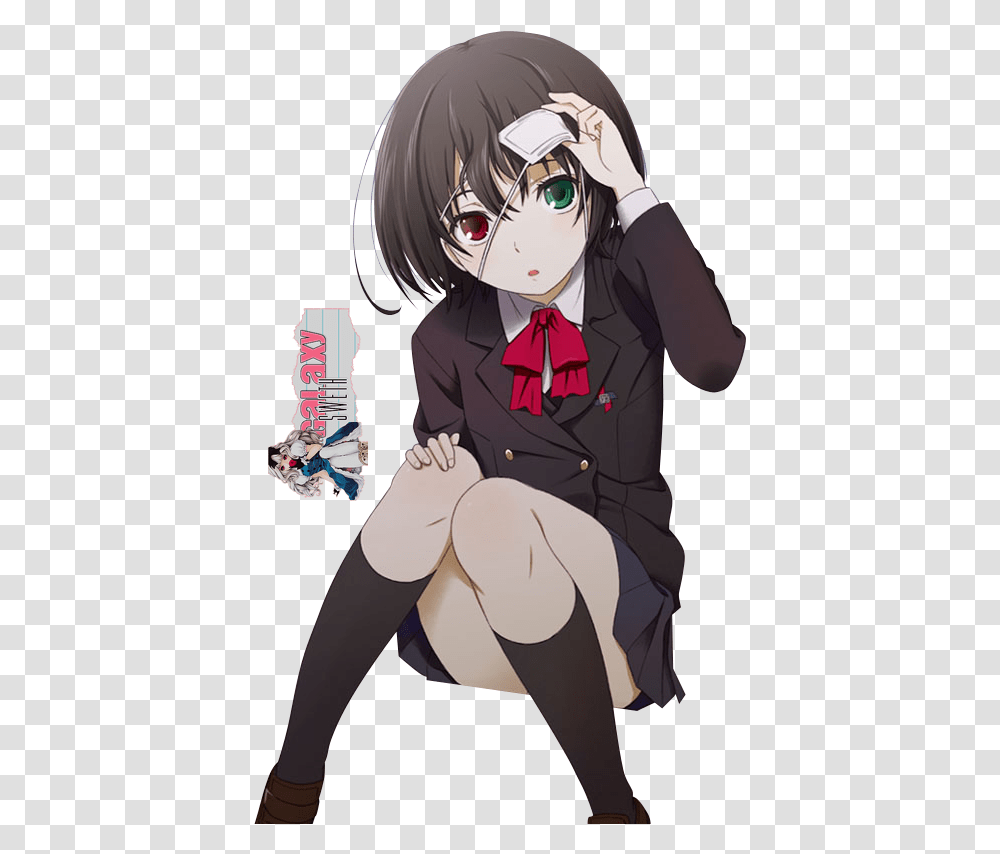 Misaki Mei Anime Girl With 2 Different Colored Eyes, Manga, Comics, Book, Person Transparent Png