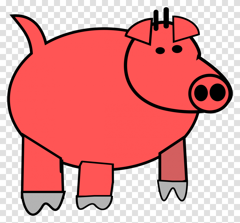 Misc Cartoon, Pig, Mammal, Animal, Piggy Bank Transparent Png