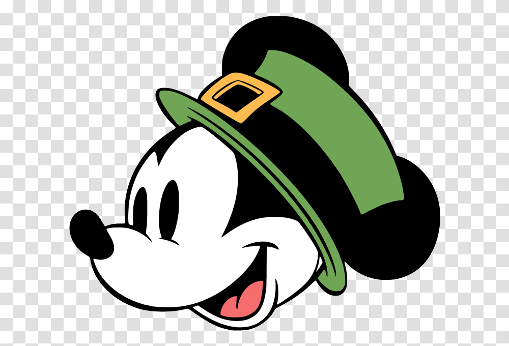 Misc Disney Holidays Clip Art Galore Mickey St Day, Clothing, Apparel, Helmet, Stencil Transparent Png