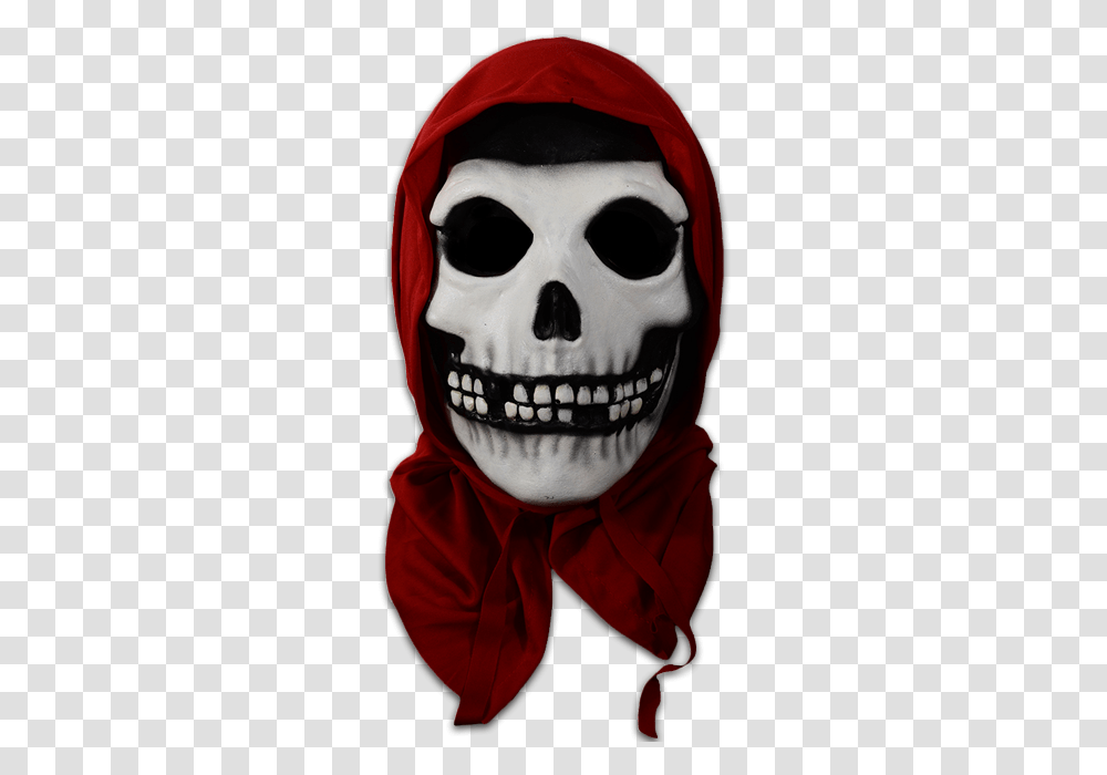 Misfits The Fiend Mask Red Hood Ghost Mask, Clothing, Apparel, Person, Human Transparent Png