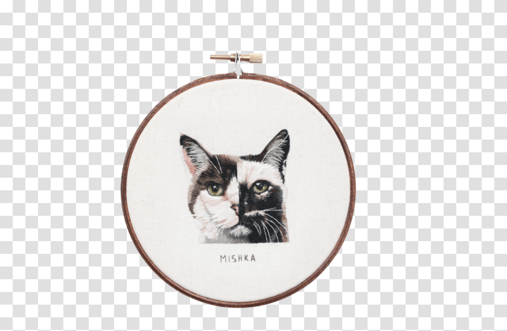 Mishkainsta, Embroidery, Pattern, Cat, Pet Transparent Png