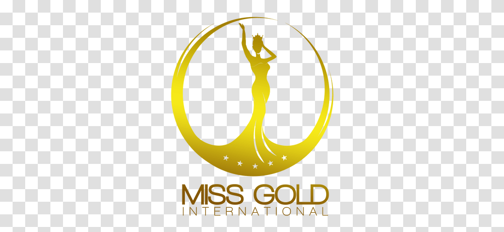 Miss Gold International Beauty Pageant Logo Miss Gold, Symbol, Trademark, Text, Label Transparent Png