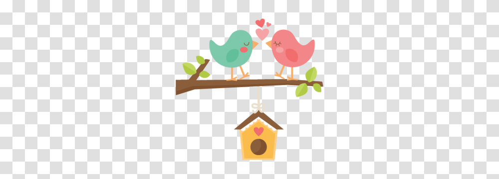 Miss Kate Cuttables Birds With Birdhouse Svgs Bird, Poster, Advertisement Transparent Png