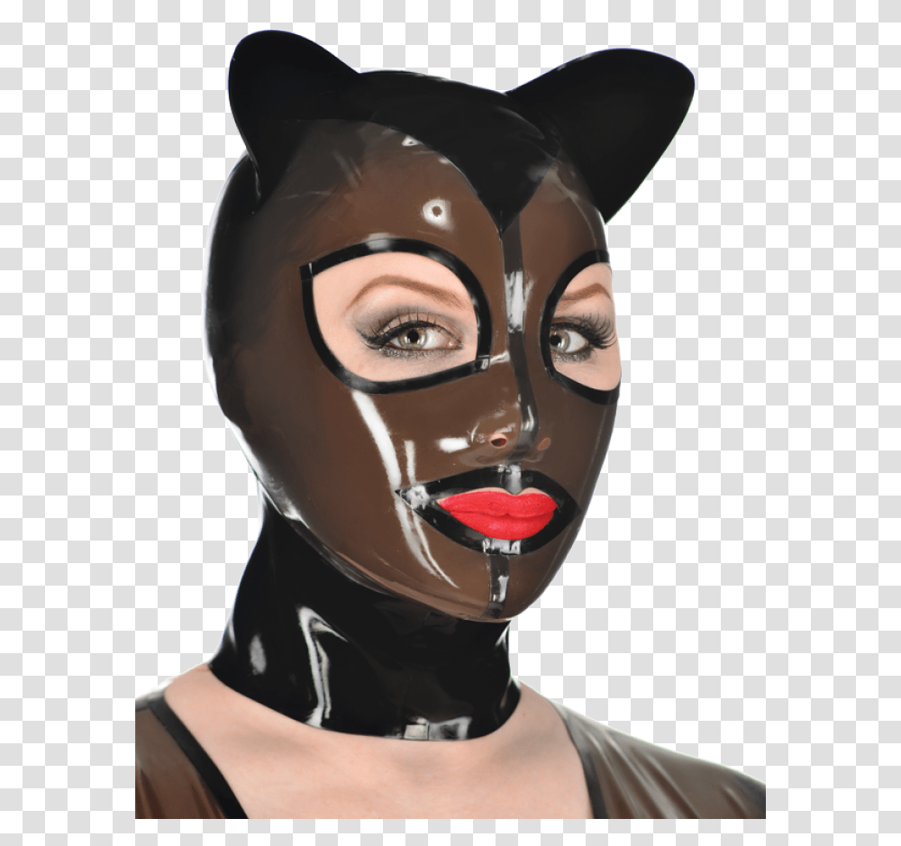 Miss Kitty Hood Cat Latex Hood, Face, Person, Head, People Transparent Png