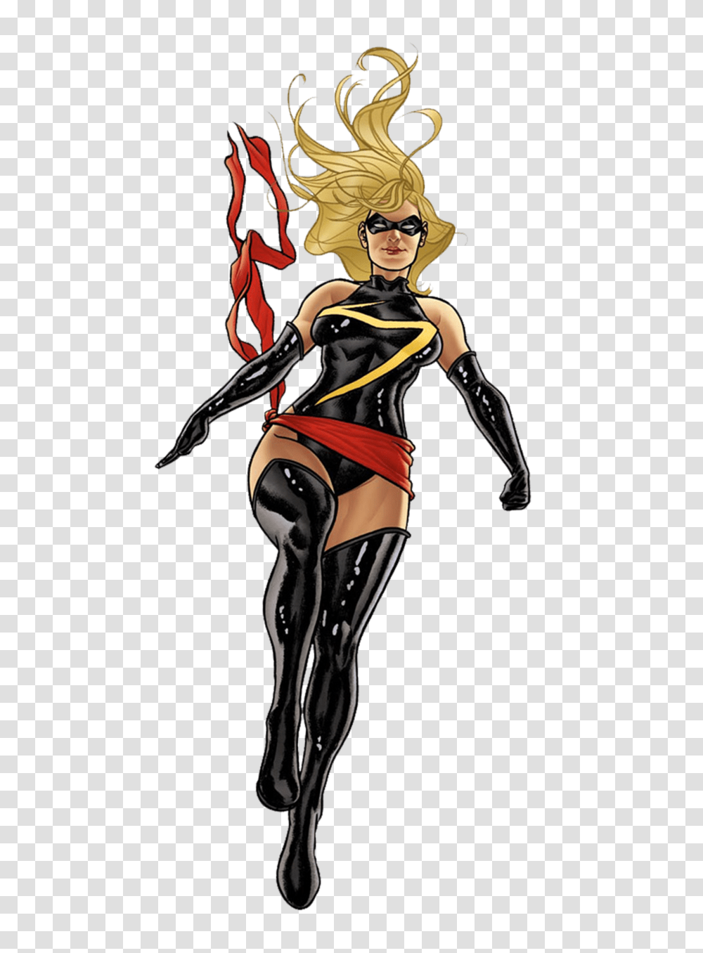 Miss Marvel, Latex Clothing, Spandex, Person, Human Transparent Png
