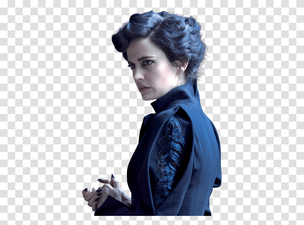 Miss Peregrine Y Los Peculiares Eva Green, Person, Sleeve, Face Transparent Png