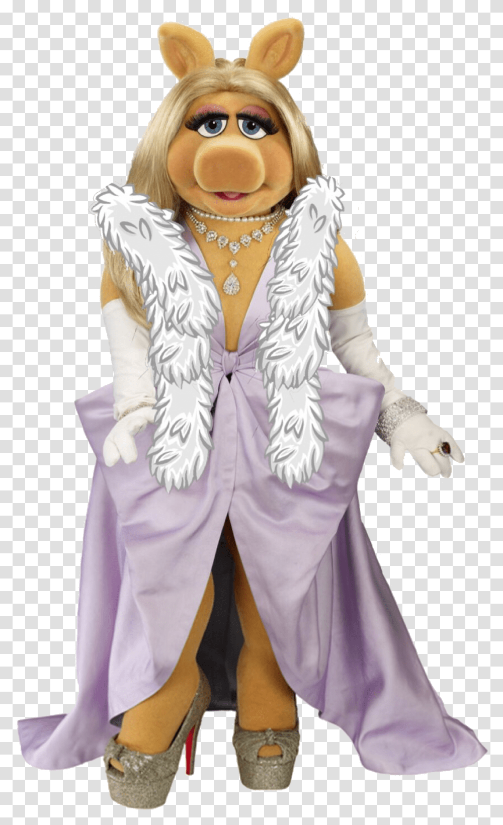 Miss Piggy In Pink Dress Miss Piggy In A Dress, Costume, Person, Toy Transparent Png
