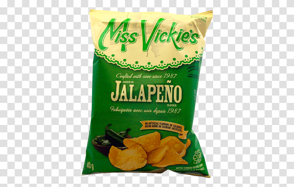 Miss Vickie's Jalapeno Chips Canada, Food, Plant, Snack, Vegetable Transparent Png