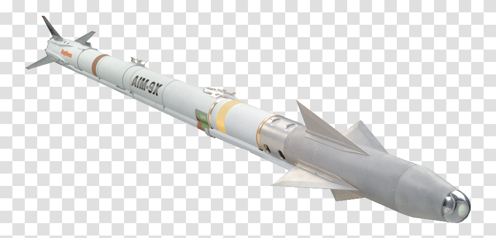Missile Aim 9 Sidewinder, Rocket, Vehicle, Transportation Transparent Png