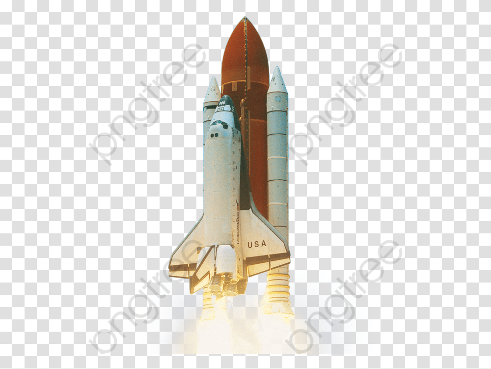 Missile Psd Rocket Launching Outer Space Space Shuttle Launch, Vehicle, Transportation, Spaceship, Aircraft Transparent Png