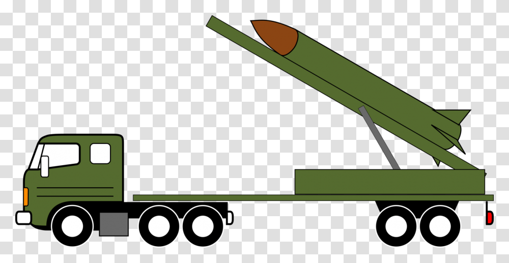Missile Vehicle Rocket Launcher Car Truck, Weapon, Bomb, Plant, Oars Transparent Png