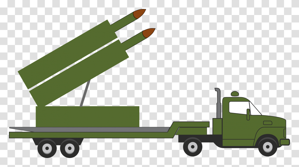 Missile, Weapon, Vehicle, Transportation, Truck Transparent Png