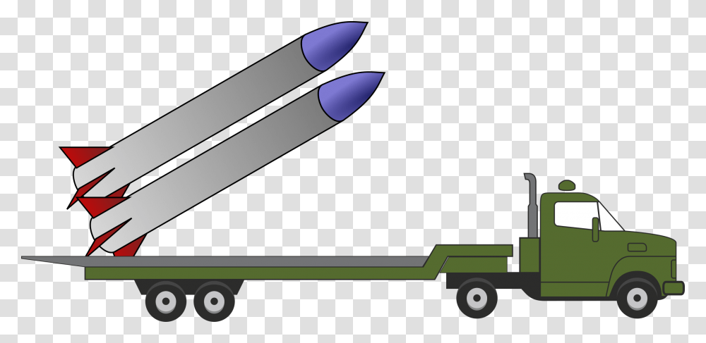 Missile, Weapon, Vehicle, Transportation, Truck Transparent Png