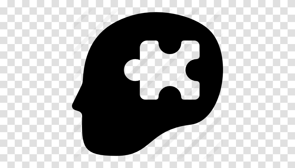 Missing Puzzle Piece Shape In Bald Head Side View, Gray, World Of Warcraft Transparent Png