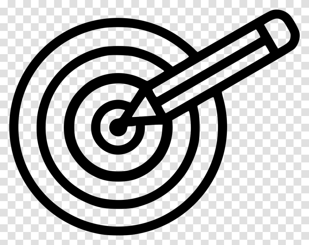 Mission Clipart Target Goals Clipart Black And White, Darts, Game, Spiral, Photography Transparent Png