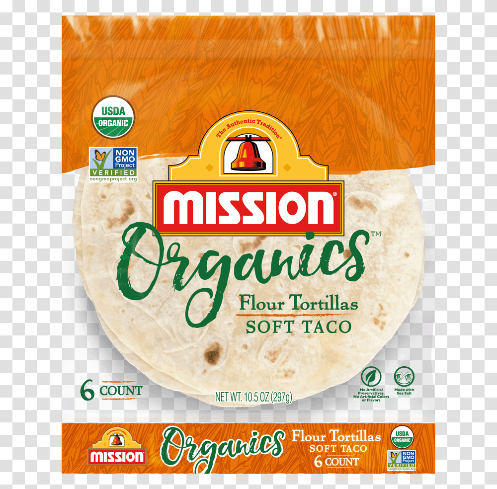 Mission Organic Tortilla Ingredients, Bread, Food, Pancake, Birthday Cake Transparent Png
