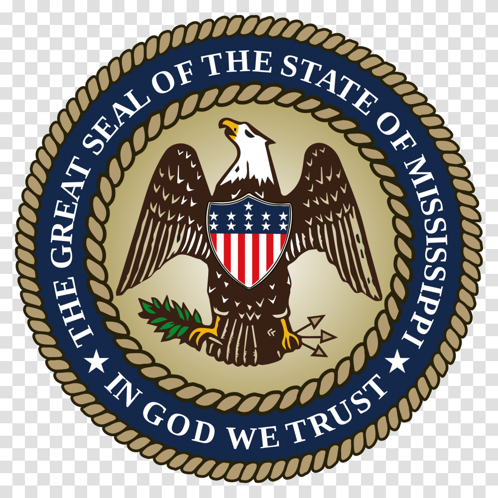Mississippi Seal, Logo, Trademark, Emblem Transparent Png
