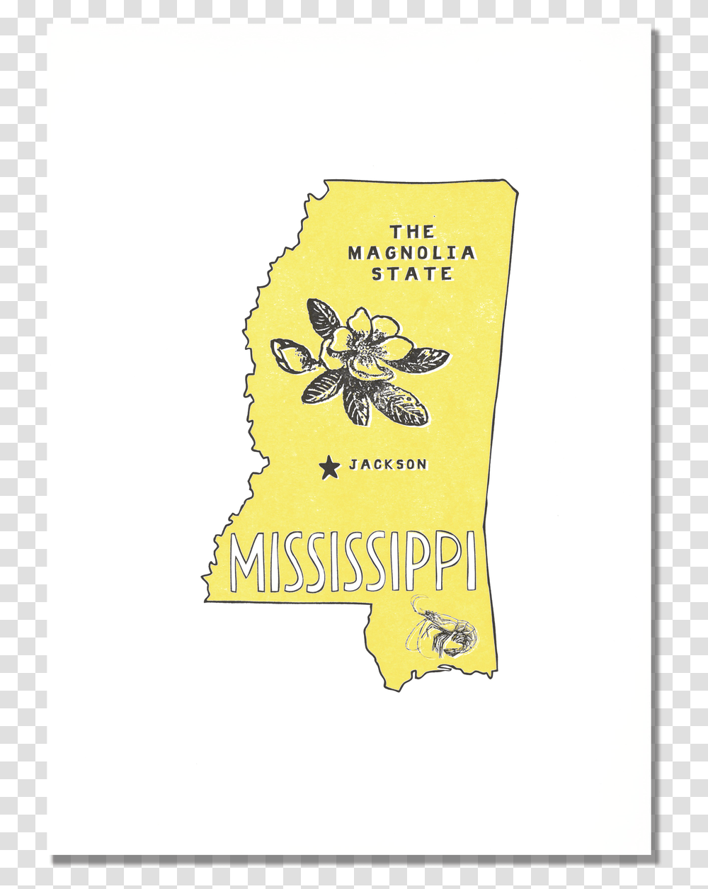 Mississippi State Print Illustration, Label, Plant, Banner Transparent Png