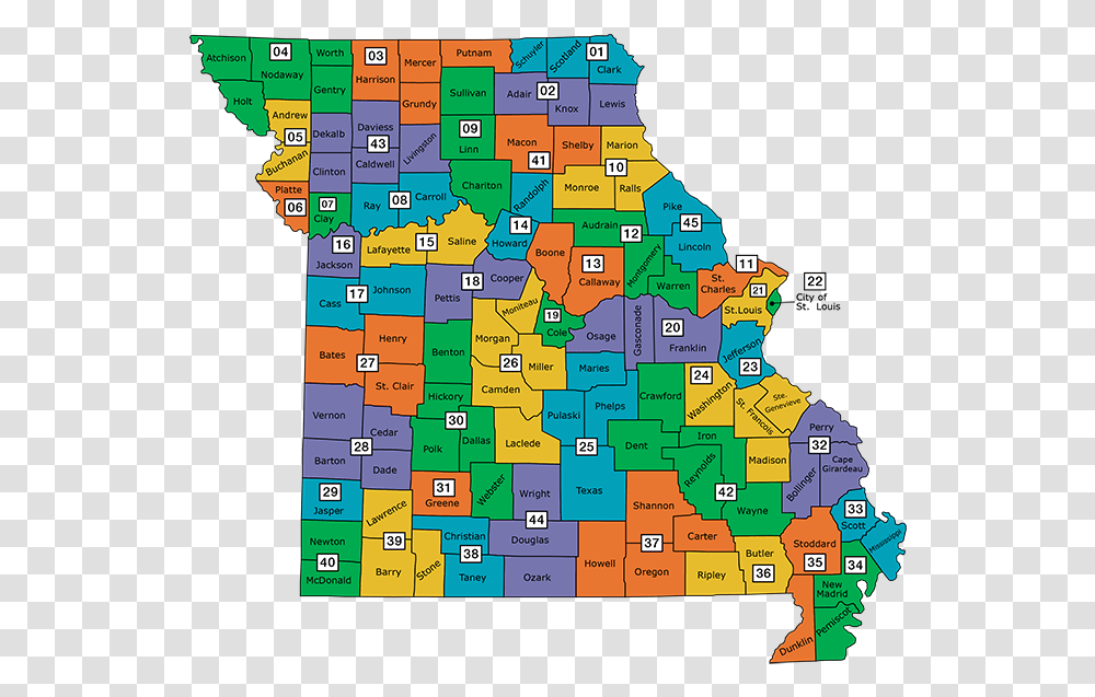 Missouri Map Whole Missouri Trial Courts, Plot, Diagram, Game, Menu Transparent Png
