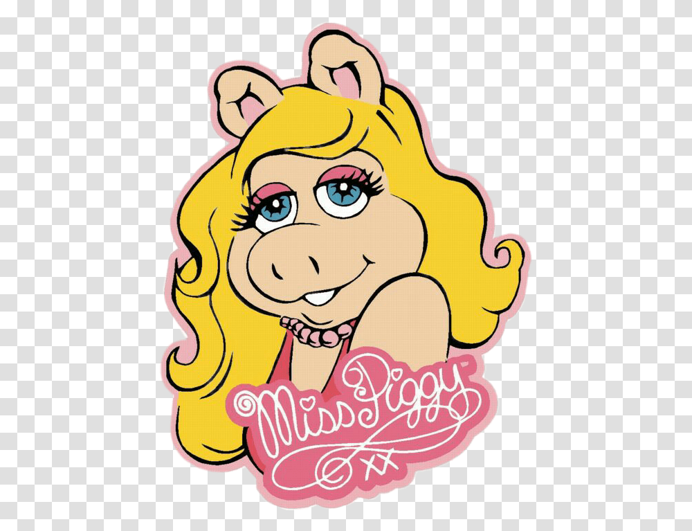 Misspiggypiggypigmuppetstattoo Cartoon Miss Piggy Shirt Plus Size, Label, Food, Cupid Transparent Png