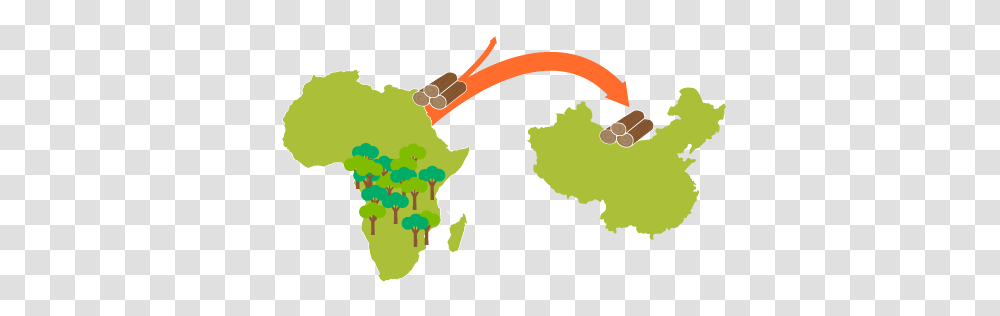 Mist Clears On China In African Forests International Institute, Map, Diagram, Plot, Atlas Transparent Png