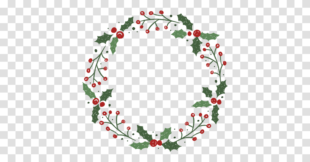 Mistletoe Christmas Wreath Design & Svg Mistletoe Wreath Vector, Graphics, Art, Floral Design, Pattern Transparent Png