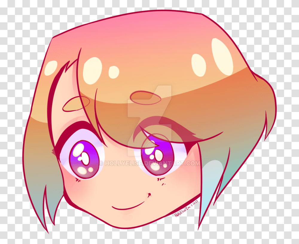 Mistletoesart Anime Girl Head, Face, Ear, Teeth, Mouth Transparent Png