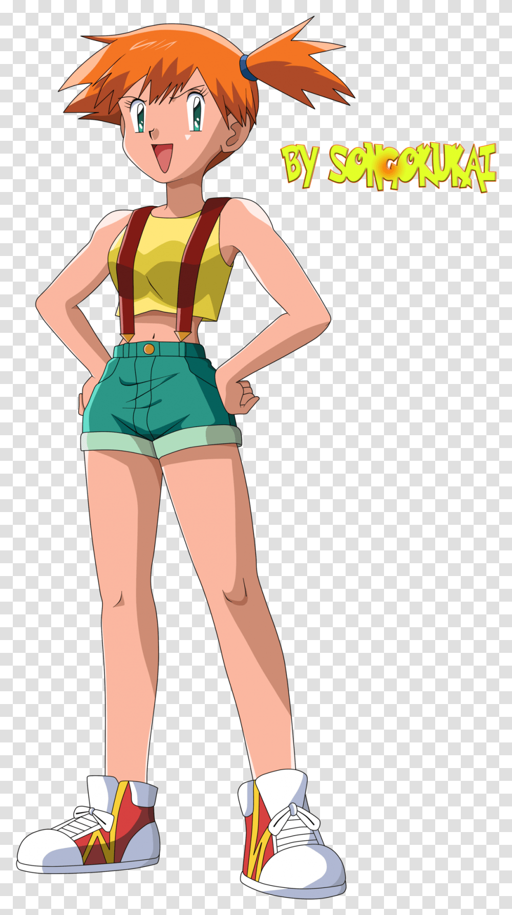 Misty 3 Image Pokemon Misty Cosplay, Shorts, Clothing, Apparel, Person Transparent Png