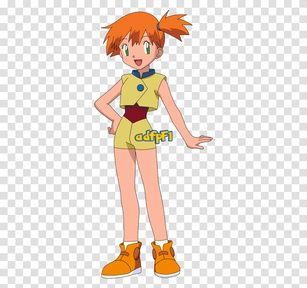 Misty Ag 01 By Adfpf1 Pokemon Misty Advanced Generation, Clothing, Person, Female, Woman Transparent Png