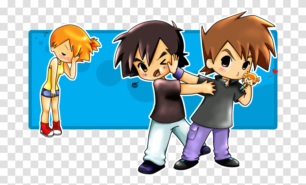 Misty From Pokemon Ash And Misty Pokemon Couples Gary Ash And Misty, Comics, Book, Manga, Person Transparent Png