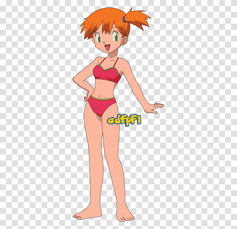 Misty Os Bikini Serena En Bikini Pokemon, Apparel, Swimwear, Person Transparent Png