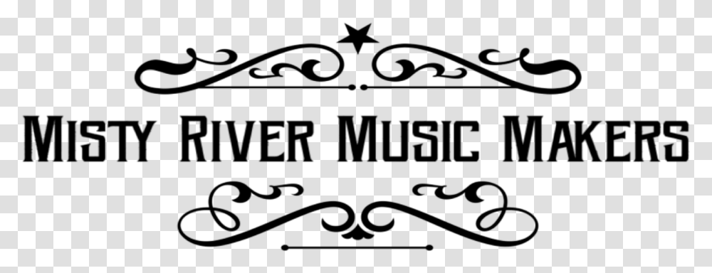 Misty River Music Makers Calligraphy, Label, Alphabet, Handwriting Transparent Png