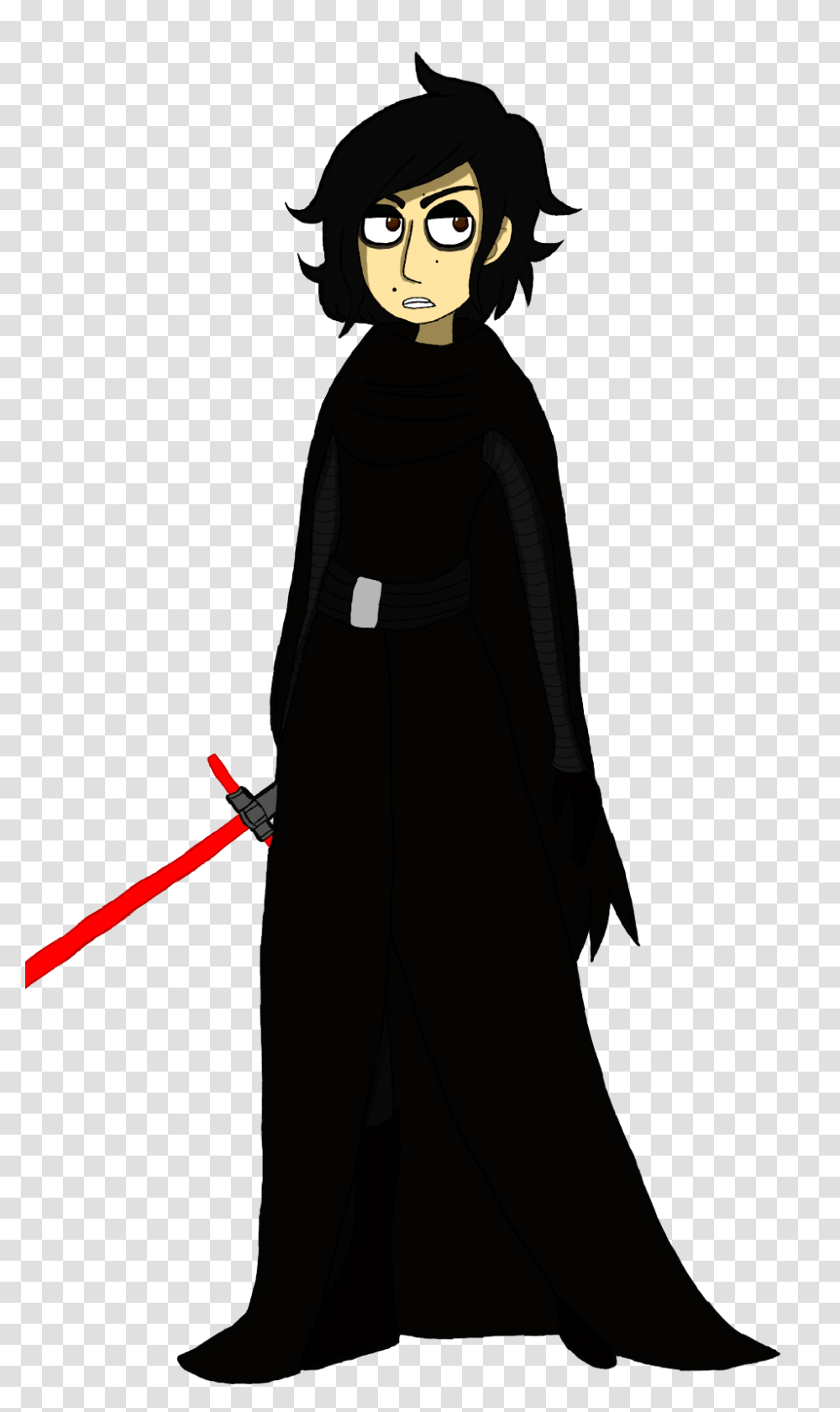 Misznacnacartblog There He Is The Emo Trash Lord Kylo Ren, Sleeve, Person, Overcoat Transparent Png